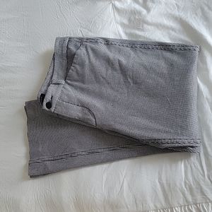 Black and white flare leg houndstooth Banana Republic SLOAN Pant